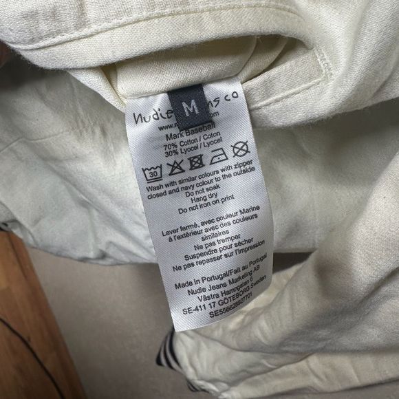 Nudie Jeans Reversible Bomber Full Zip Jacket Medium - Picture 6 of 6